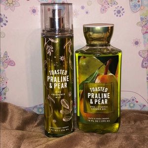 BBW Toasted Praline & Pear set